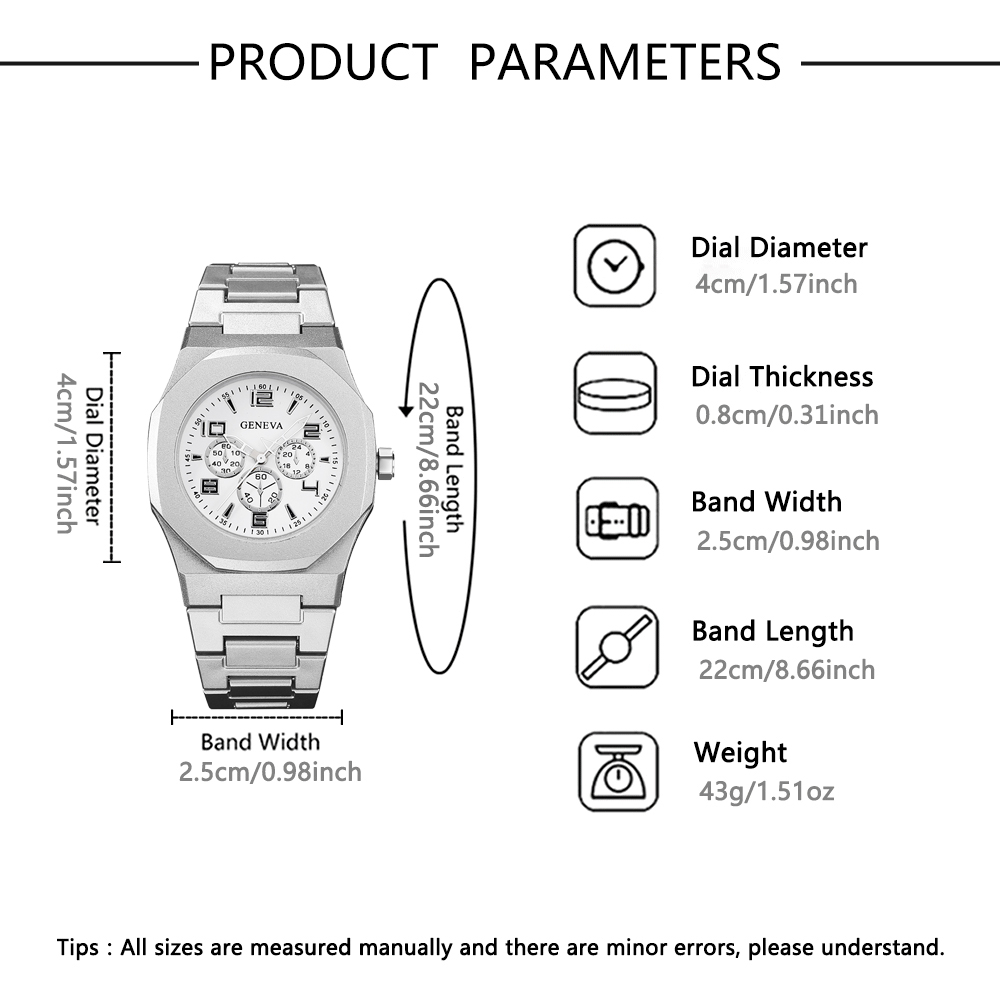 Relógio novo, composto por trê - Coordinates Bracelet avaliação e preço