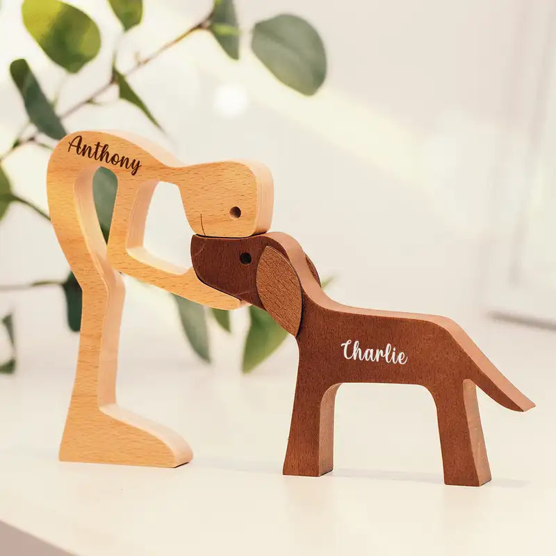 Ornamentos de madeira personal - Pet Portrait Custom avaliação e preço