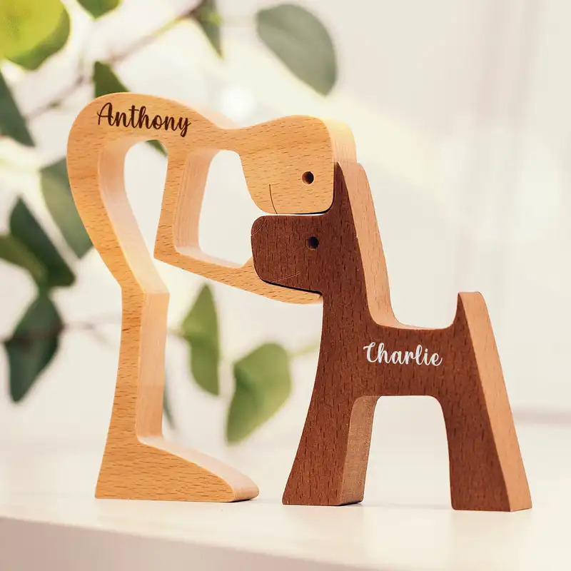 Ornamentos de madeira personal - Pet Portrait Custom avaliação e preço